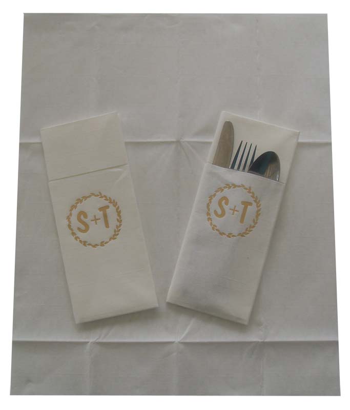 PERSONALISED SERVIETTES MATERIAL NAPKINS